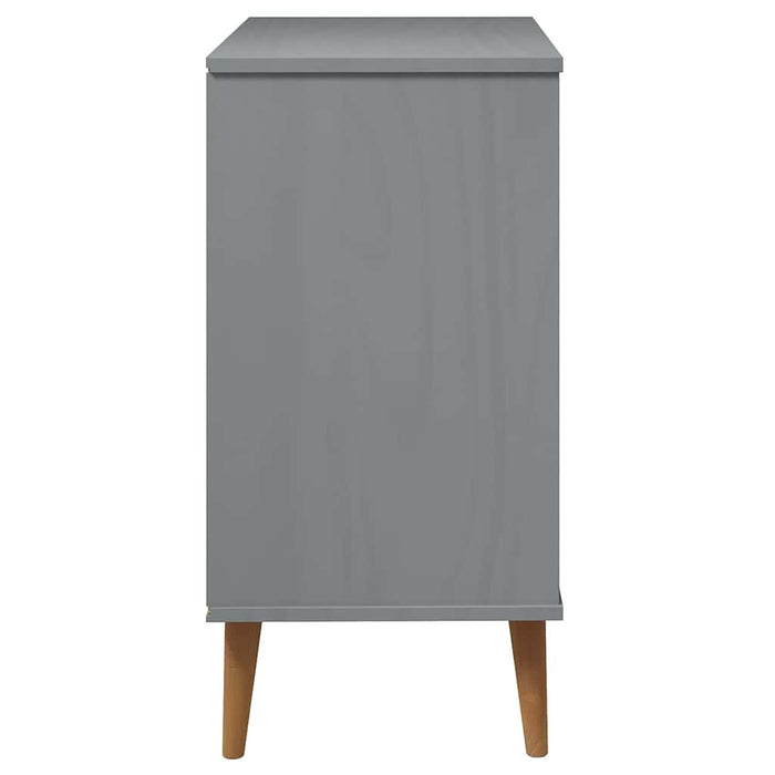 Servantă „MOLDE” gri 76,5x40x80 cm lemn masiv de pin WALTI