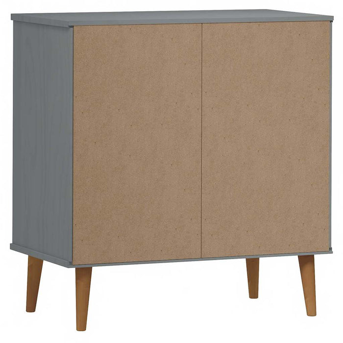Servantă „MOLDE” gri 76,5x40x80 cm lemn masiv de pin WALTI