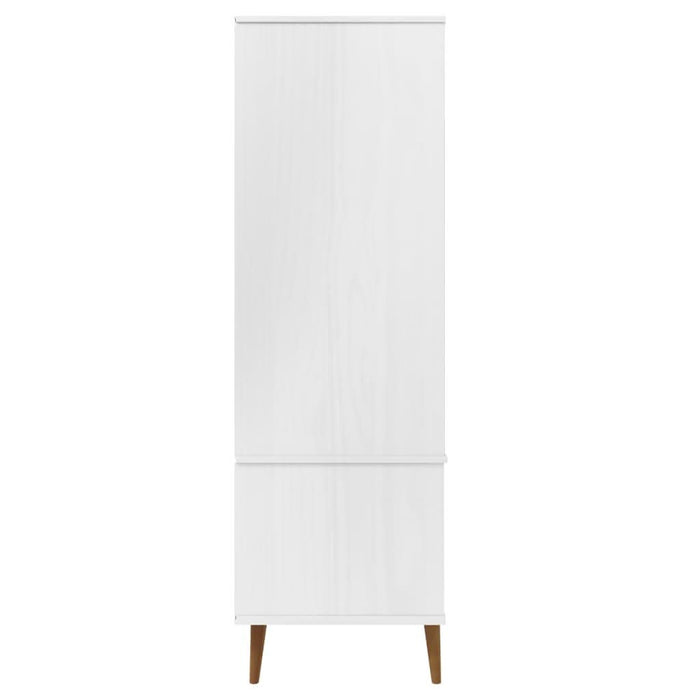 Șifonier "MOLDE", alb, 90x55x175 cm, lemn masiv de pin - WALTI WALTI