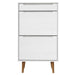 Pantofar "MOLDE", alb, 59,5x35x103 cm, lemn masiv de pin - WALTI WALTI