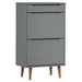 Pantofar "MOLDE", gri, 59,5x35x103 cm, lemn masiv de pin - WALTI WALTI