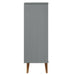 Pantofar "MOLDE", gri, 59,5x35x103 cm, lemn masiv de pin - WALTI WALTI