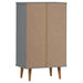 Pantofar "MOLDE", gri, 59,5x35x103 cm, lemn masiv de pin - WALTI WALTI