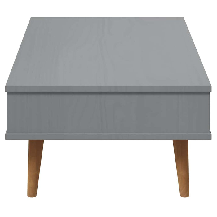 Măsuță de cafea "MOLDE" gri, 100x55x31 cm, lemn masiv de pin WALTI