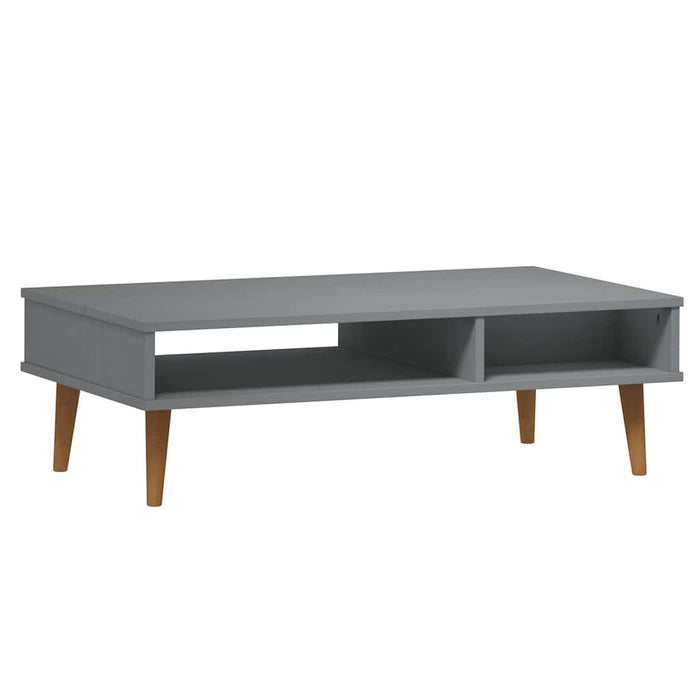 Măsuță de cafea "MOLDE" gri, 100x55x31 cm, lemn masiv de pin WALTI