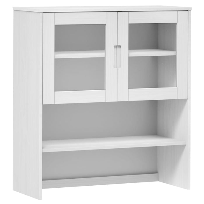 Rafturi superioare dulap înalt, alb, 90x35x100 cm, lemn de pin - WALTI WALTI