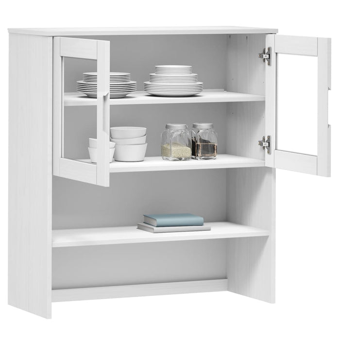 Rafturi superioare dulap înalt, alb, 90x35x100 cm, lemn de pin - WALTI WALTI