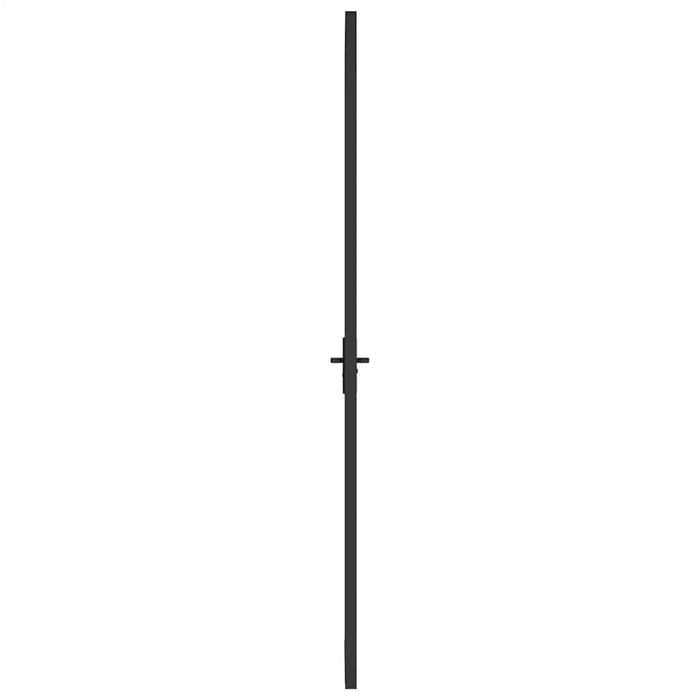 Ușă de interior, 83x201,5 cm, negru, sticlă ESG și aluminiu - WALTI WALTI