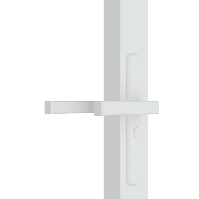 Ușă de interior, 83x201,5 cm, alb, sticlă ESG și aluminiu - WALTI WALTI
