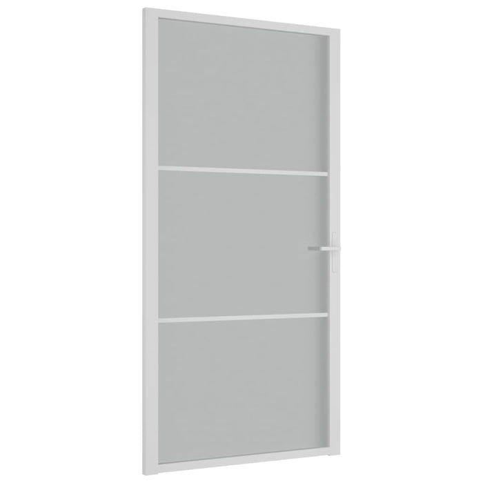 Ușă de interior, 102,5x201,5 cm, alb, sticlă mată și aluminiu - WALTI WALTI