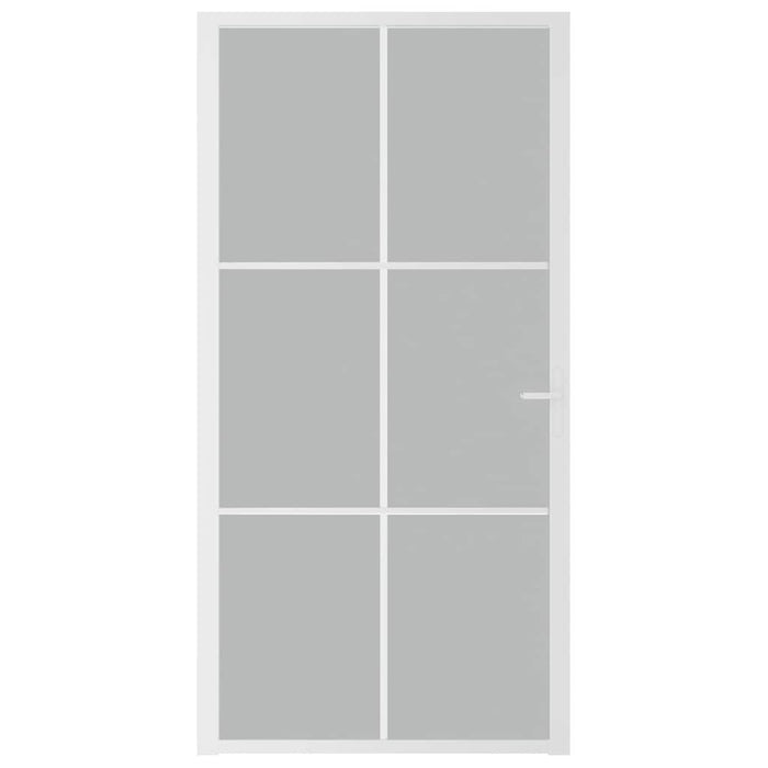 Ușă de interior, 102,5x201,5 cm, alb, sticlă mată și aluminiu - WALTI WALTI