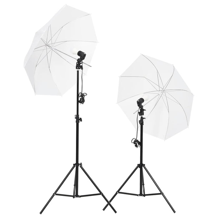 Kit studio foto cu set de lumini, ecran de fundal și reflector - WALTI WALTI