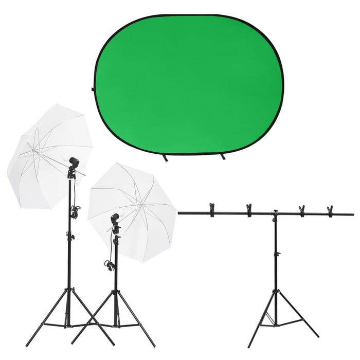 Kit studio foto cu set de lumini și ecran de fundal - WALTI WALTI