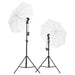 Kit studio foto cu set de lumini, ecran de fundal și reflector - WALTI WALTI