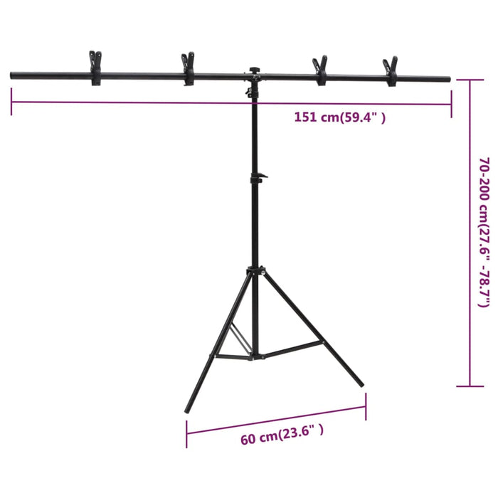 Kit studio foto cu set de lumini, ecran de fundal și reflector - WALTI WALTI