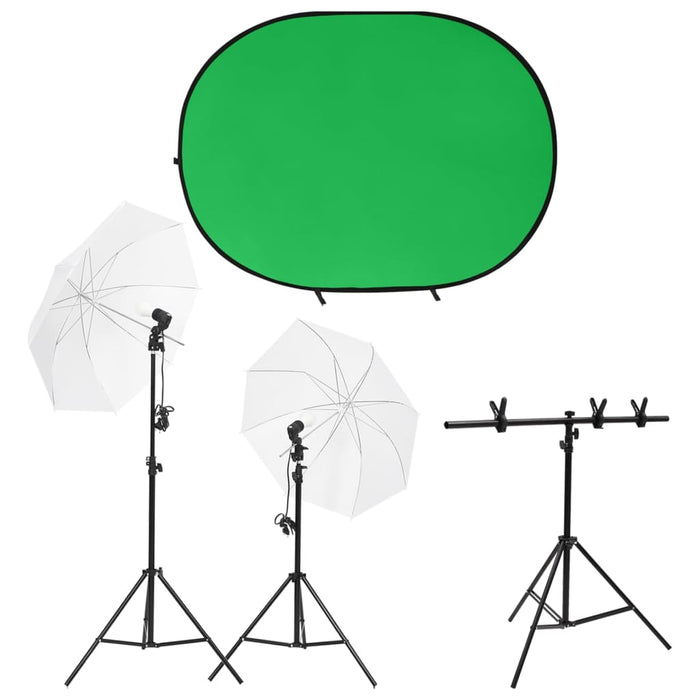 Kit studio foto cu set de lumini și ecran de fundal - WALTI WALTI
