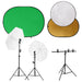 Kit studio foto cu set de lumini, ecran de fundal și reflector - WALTI WALTI