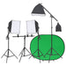 Kit studio foto cu set de lumini și ecran de fundal - WALTI WALTI