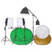 Kit studio foto cu set de lumini, ecran de fundal și reflector - WALTI WALTI