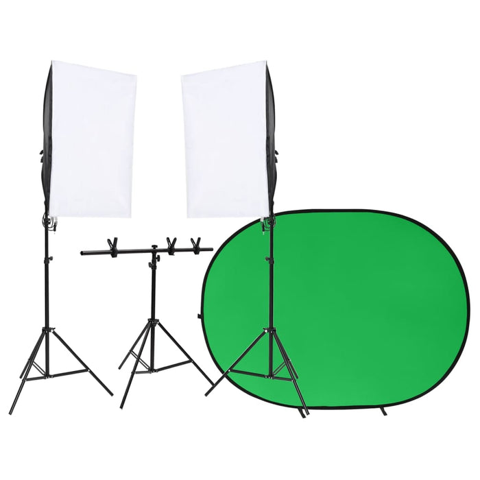 Kit studio foto cu set de lumini și ecran de fundal - WALTI WALTI