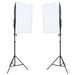 Kit studio foto cu set de lumini și ecran de fundal - WALTI WALTI