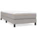 Pat box spring cu saltea, gri deschis, 80x200 cm, textil - WALTI WALTI