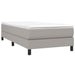 Pat box spring cu saltea, gri deschis, 80x200 cm, textil - WALTI WALTI
