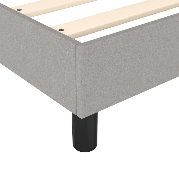 Pat box spring cu saltea, gri deschis, 80x200 cm, textil - WALTI WALTI