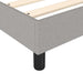 Pat box spring cu saltea, gri deschis, 80x200 cm, textil - WALTI WALTI
