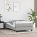 Pat box spring cu saltea, gri deschis, 80x200 cm, textil - WALTI WALTI