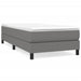 Pat box spring cu saltea, gri închis, 90x190 cm, textil - WALTI WALTI
