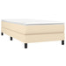Pat box spring cu saltea, crem, 90x190 cm, textil - WALTI WALTI