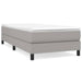 Pat box spring cu saltea, gri deschis, 100x200 cm, textil - WALTI WALTI