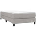 Pat box spring cu saltea, gri deschis, 100x200 cm, textil - WALTI WALTI