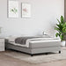 Pat box spring cu saltea, gri deschis, 120x200 cm, textil - WALTI WALTI