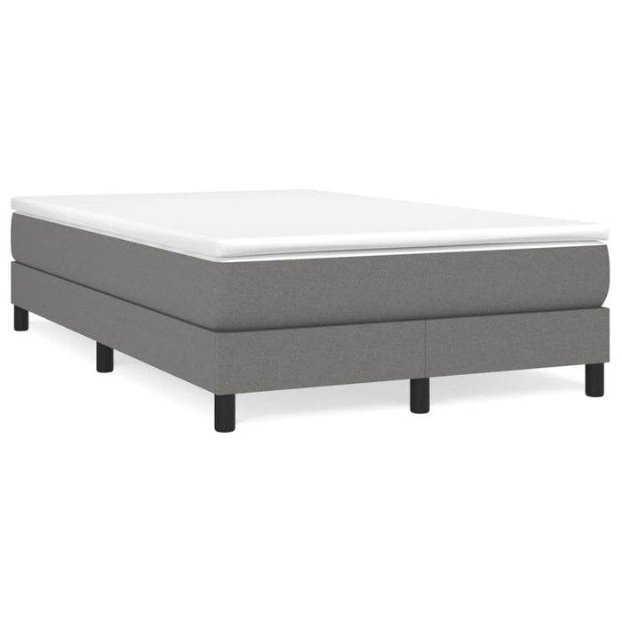 Pat box spring cu saltea, gri închis, 120x200 cm, textil - WALTI WALTI