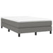 Pat box spring cu saltea, gri închis, 120x200 cm, textil - WALTI WALTI