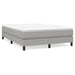 Pat box spring cu saltea, gri deschis, 140x190 cm, textil - WALTI WALTI