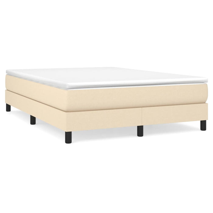 Pat continental cu saltea, crem, 140x200 cm, material textil - WALTI WALTI