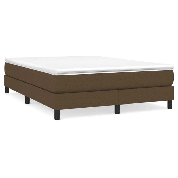 Pat box spring cu saltea, maro închis, 160x200 cm, textil - WALTI WALTI