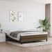 Pat continental cu saltea maro închis 180x200cm material textil - WALTI WALTI