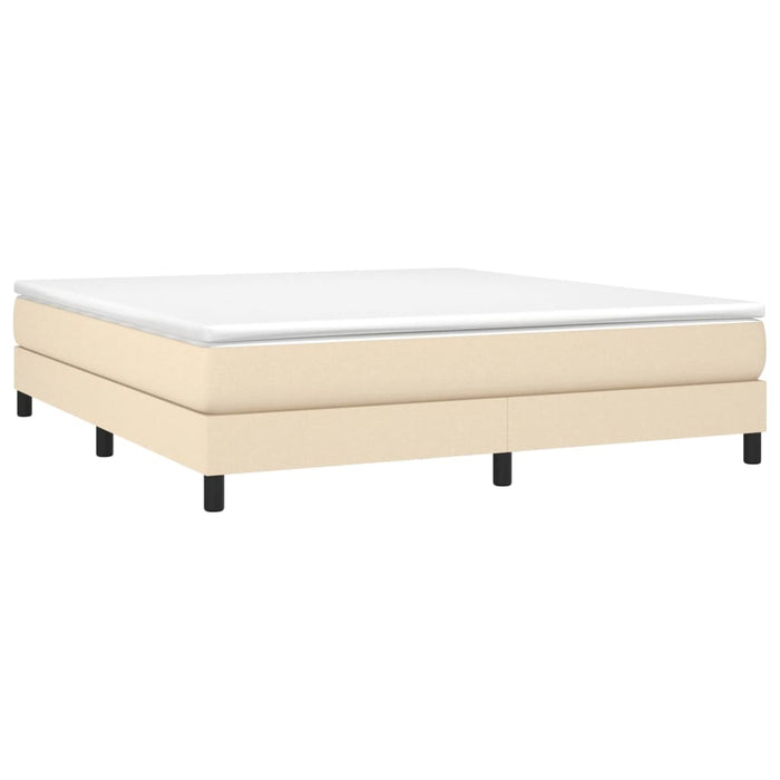 Pat continental cu saltea, crem, 180x200 cm, textil - WALTI WALTI