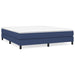 Pat box spring cu saltea, albastru, 180x200 cm, material textil - WALTI WALTI