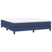 Pat box spring cu saltea, albastru, 180x200 cm, material textil - WALTI WALTI