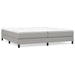 Pat box spring cu saltea, gri deschis, 200x200 cm, textil - WALTI WALTI