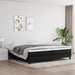 Pat box spring cu saltea, negru, 200x200 cm, textil - WALTI WALTI