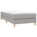 Pat box spring cu saltea, gri deschis, 90x190 cm, textil - WALTI WALTI