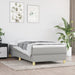 Pat box spring cu saltea, gri deschis, 90x190 cm, textil - WALTI WALTI