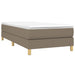 Pat box spring cu saltea, gri taupe, 90x200 cm, textil - WALTI WALTI