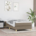Pat box spring cu saltea, gri taupe, 90x200 cm, textil - WALTI WALTI